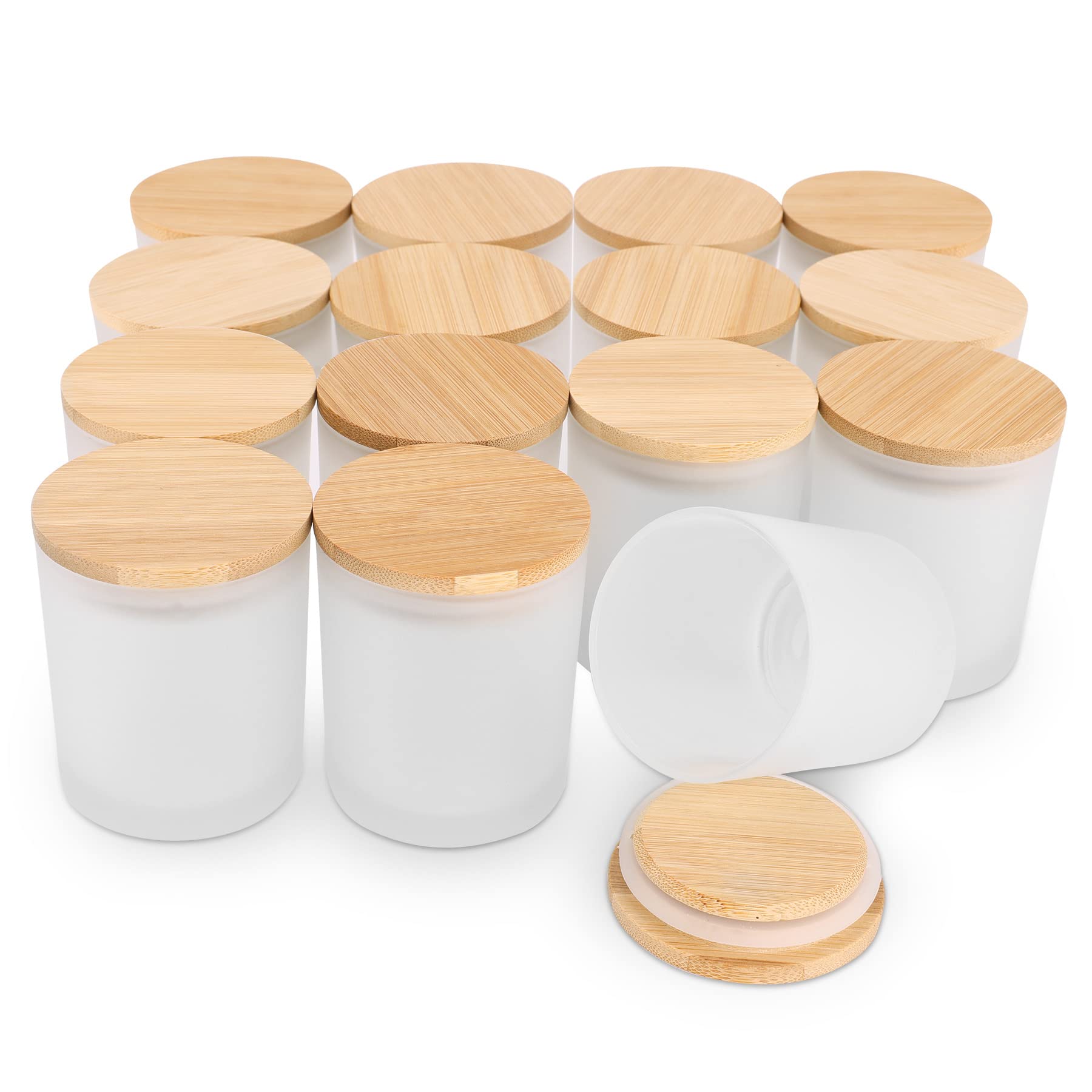 Candle Making Glass Jars - 6er Pack 6 Unzen Milchglas aus