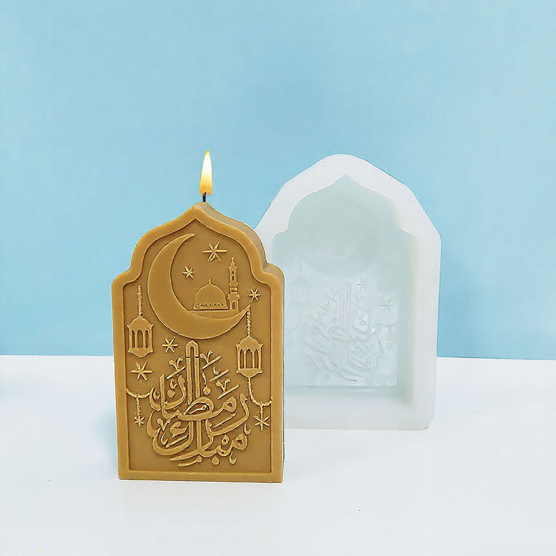 Candle Making Workshop - Bogenförmige Arabische Schrift Kerzenform Silikon DIY