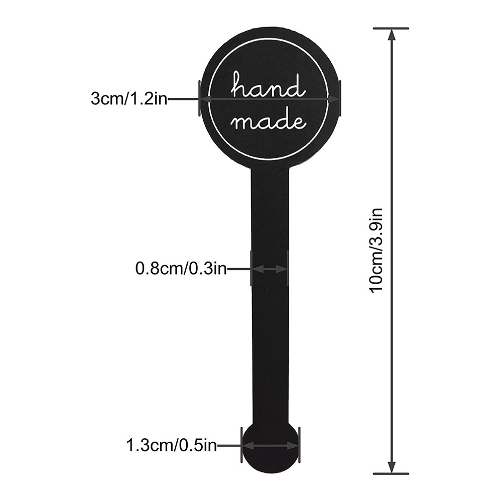 100/200 Stück schwarze handgef – Candle Warning Label Bewertung und Preis