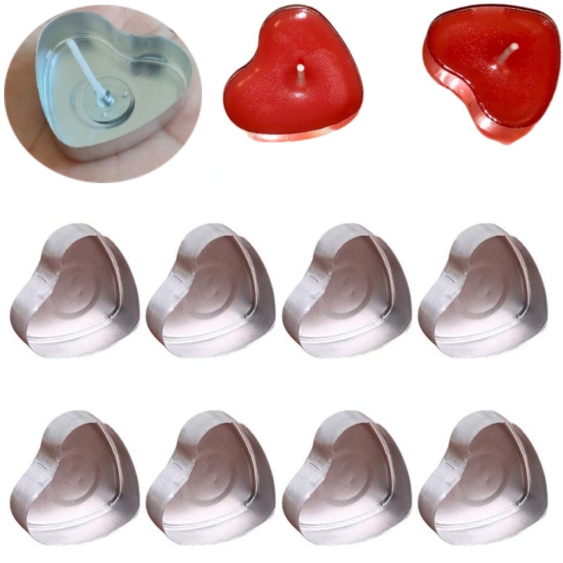 100 Sets herzförmige leere Alu – Candle Making Workshop Bewertung und Preis