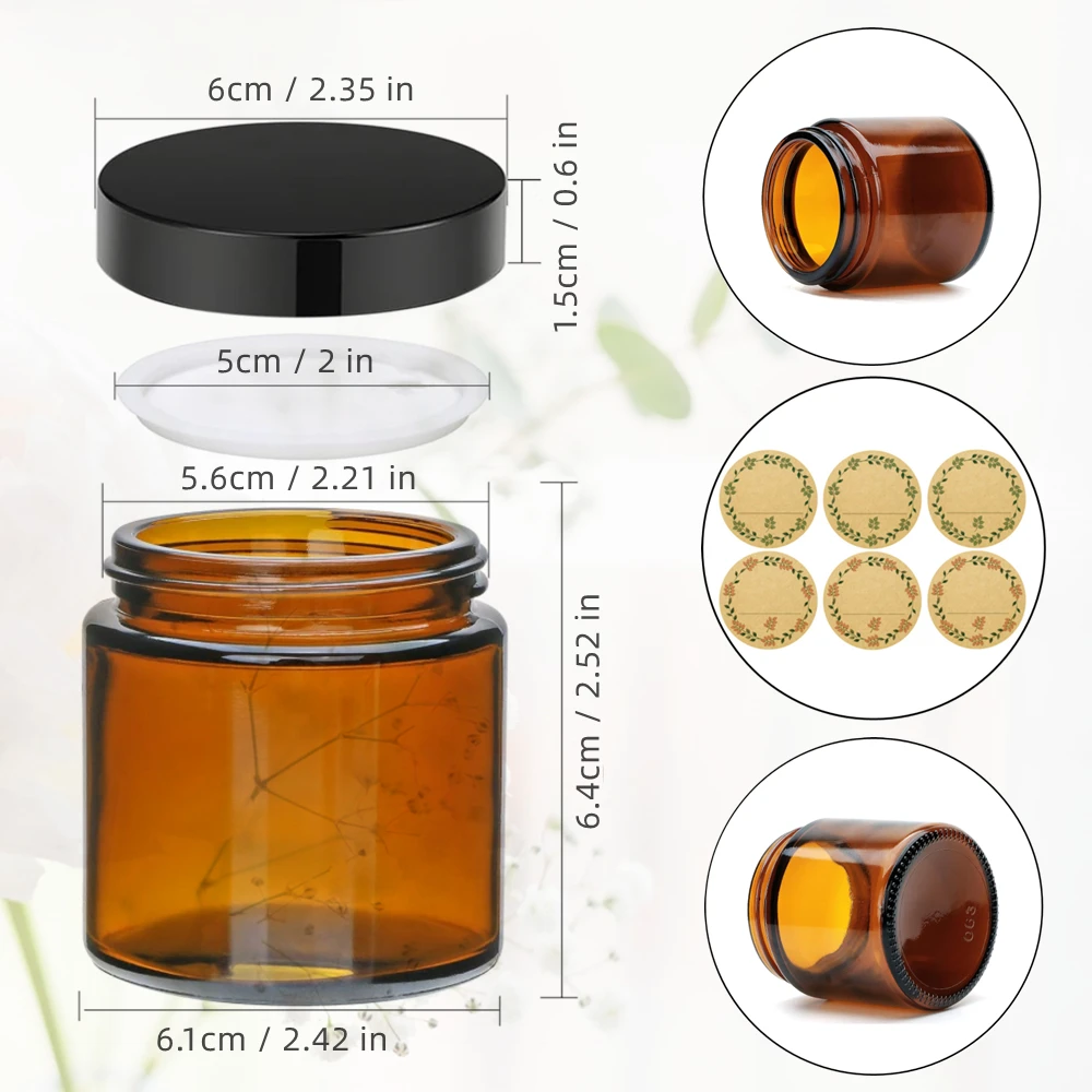 Glas-Kerzengläser, 4oz Bernste – Candle Making Glass Jars Bewertung und Preis