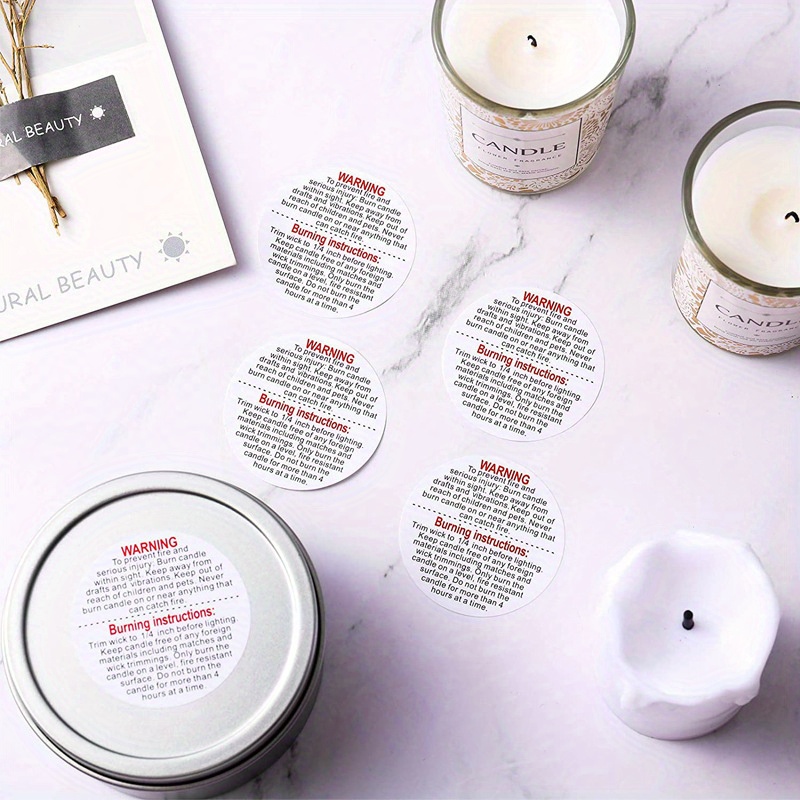 1 Rolle, 500 Stück Kerzen-Warn – Candle Warning Label Bewertung und Preis