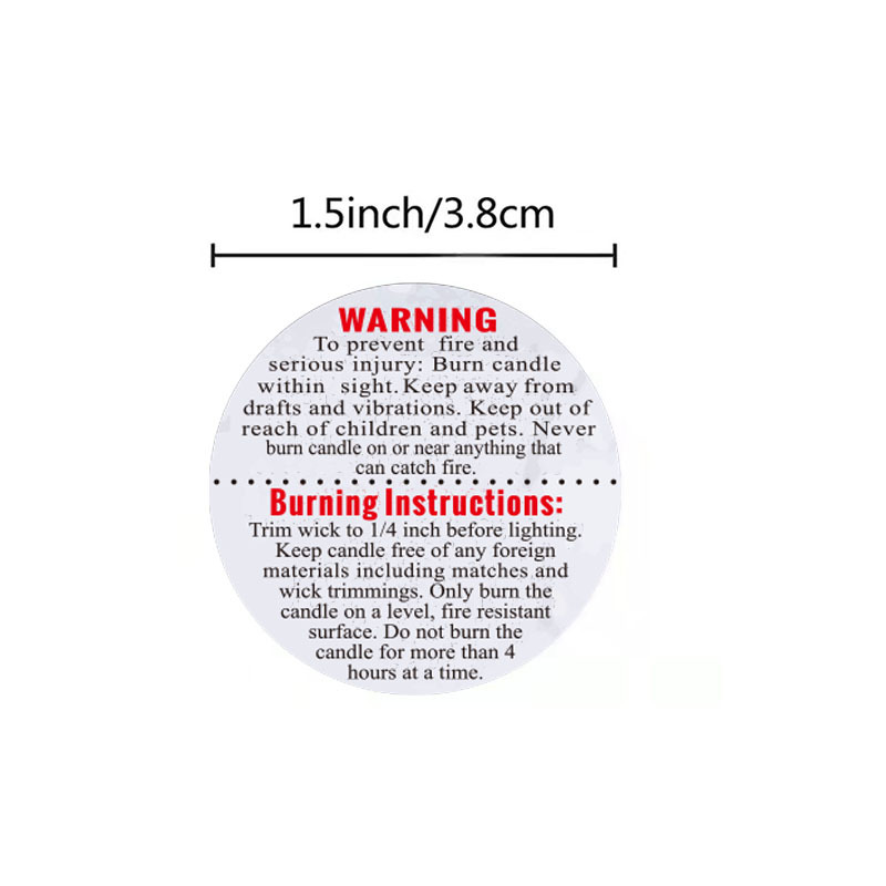 500 Stück Warnaufkleber für Ke – Candle Warning Label Bewertung und Preis