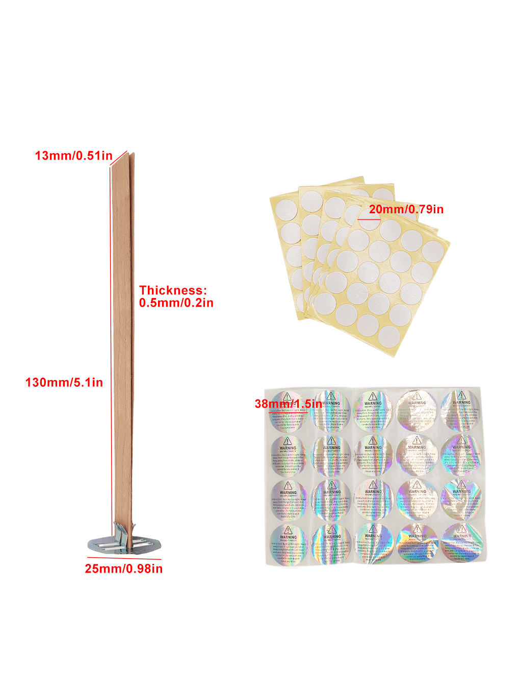 100 Stück/200 Stück für Kirsch – Candle Warning Label Bewertung und Preis