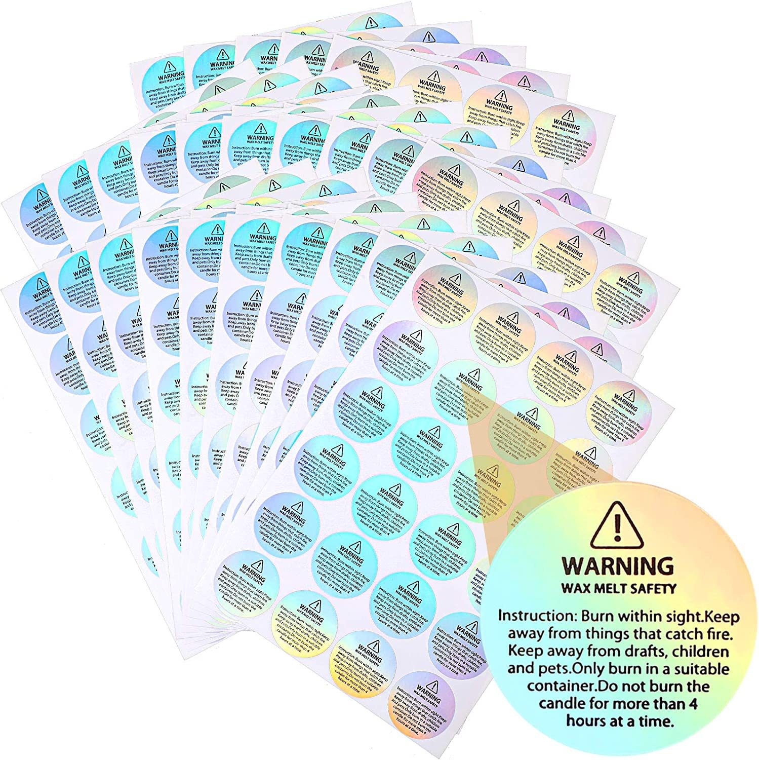 Holografische 96 Stück Kerzen- – Candle Warning Label Bewertung und Preis