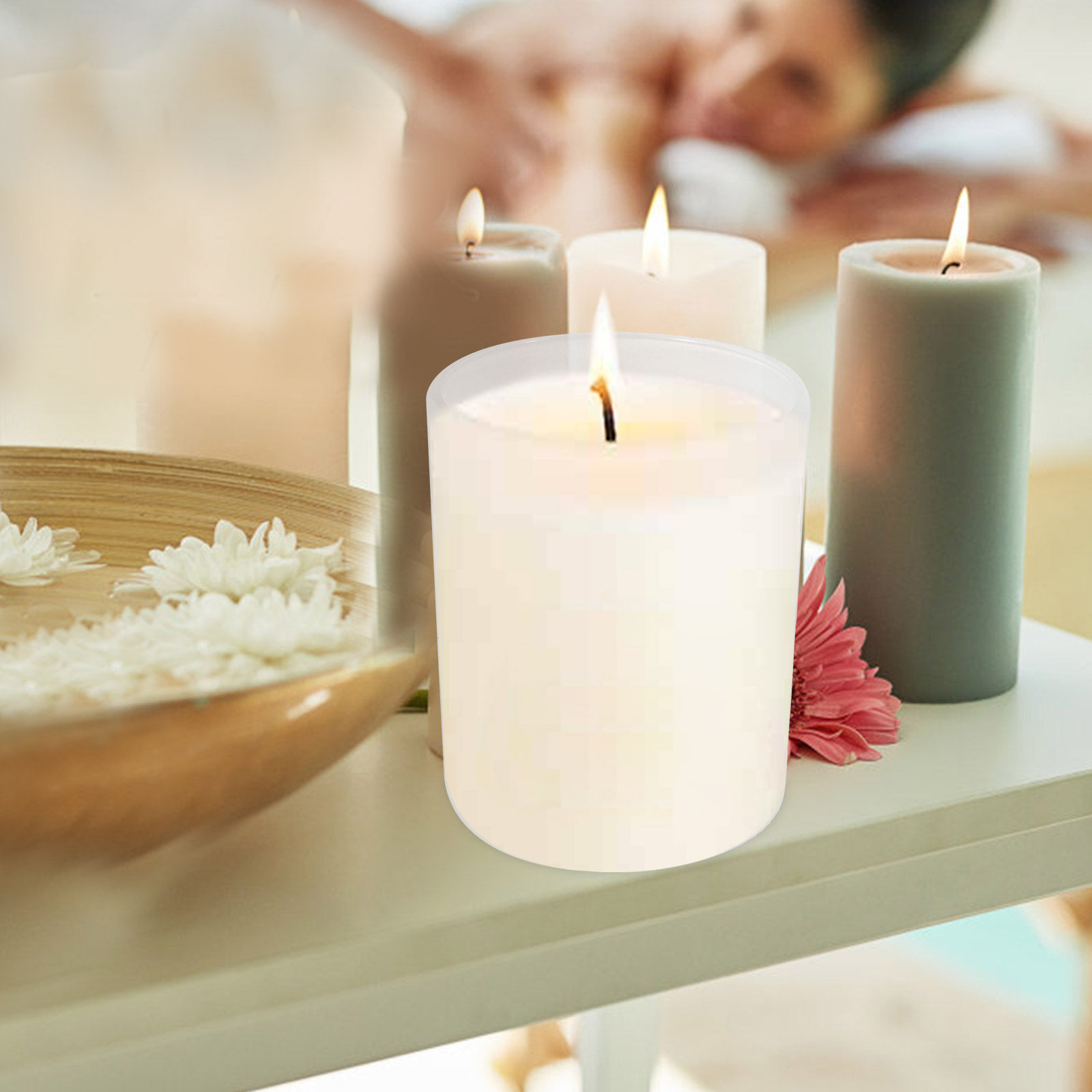 4 Stück mattierte Becher mit D – Candle Making Glass Jars Bewertung und Preis