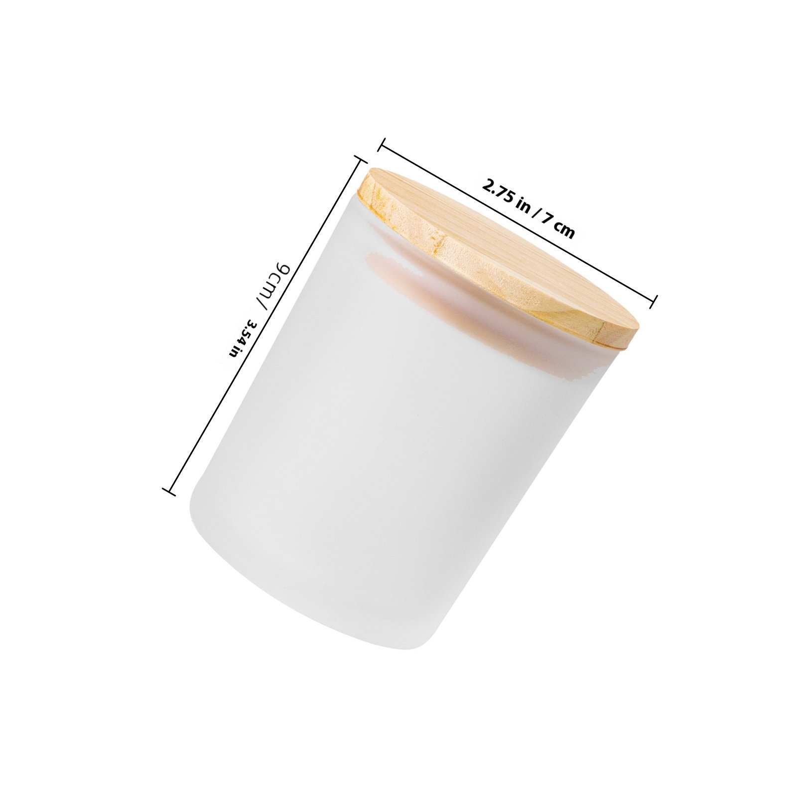 4 Stück mattierte Becher mit D – Candle Making Glass Jars Bewertung und Preis