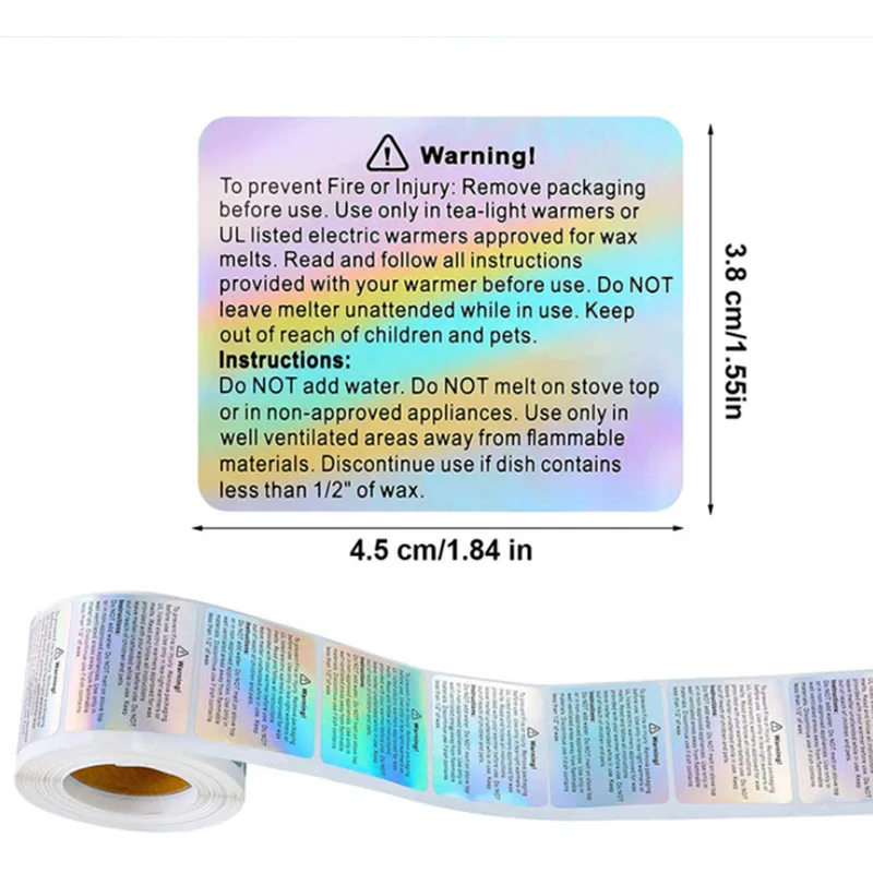 500PCS Wasserdichte Kerze Warn – Candle Warning Label Bewertung und Preis