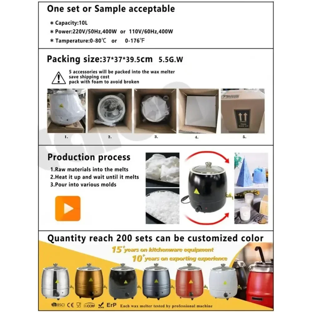 Elektrischer Schmelzkerzenwach – Candle Making Machine Bewertung und Preis