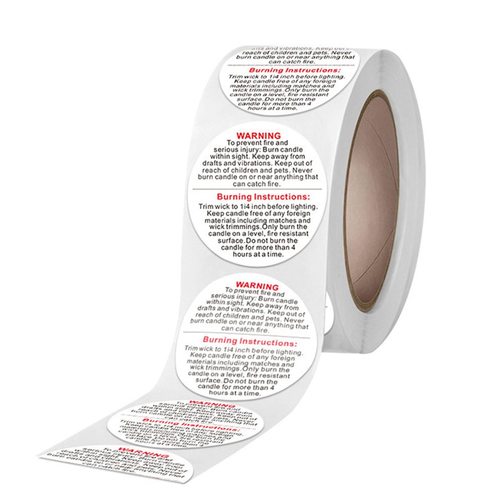 500 teile/rolle 1,5 zoll Kerze – Candle Warning Label Bewertung und Preis
