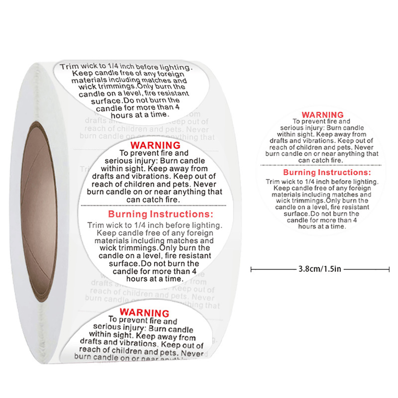 1 rolle Fragile Aufkleber Kerz – Candle Warning Label Bewertung und Preis